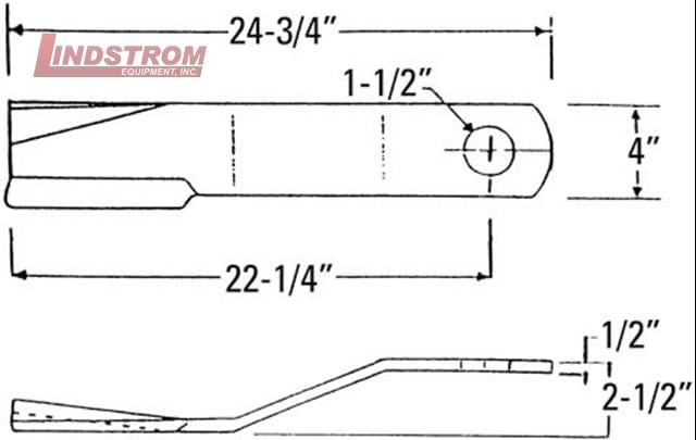 BUSH HOG 24-3/4 CCW ROTARY CUTTER BLADE