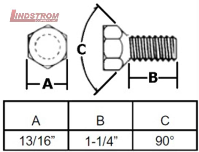 1/2-20X1-1/4 WHEEL BOLT